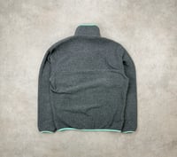 Image 3 of Patagonia Synchilla Snap-T Fleece Pullover Grey Mint Medium Mens 