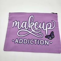 Image 1 of Makekup addiction Capricorn Thing Makeup Bag Purple Cosmetic bag for Adults