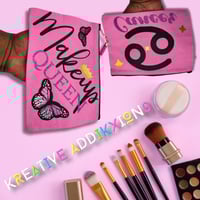 Image 1 of Makeup Queen Cancer Cosmetic Makeup Bag for Adults, Teens