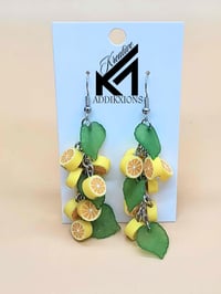 Image 1 of Handcrafted Fruity Citrus Addikxion Earrings