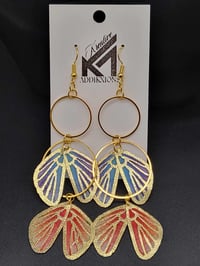 Image 1 of Addikxions Vivid Butterfly  Wing Earrings for women & teens