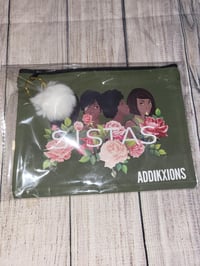 Image 2 of Handmade Sistas Handbag, Olive Green Floral Purse