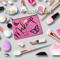 Image 3 of Makeup Queen Cancer Cosmetic Makeup Bag for Adults, Teens