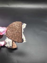 Image 3 of Brown girl Glitter 2pc hairbow set