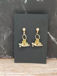 Image 4 of Christmas Earrings Red white and Green 20 different styles Holiday earrings