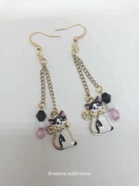 Image 4 of Cat Lover Earrings