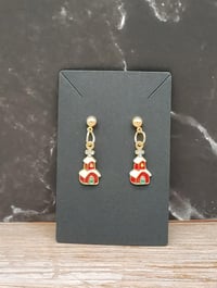 Image 6 of Christmas Earrings Red white and Green 20 different styles Holiday earrings