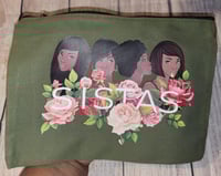 Image 6 of Handmade Sistas Handbag, Olive Green Floral Purse