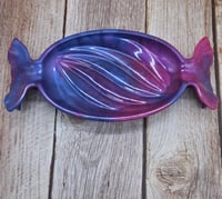 Image 1 of Pink & Blue Bubble Gum Handcrafted Resin Candy Dish
