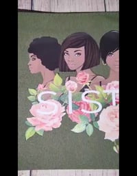 Image 8 of Handmade Sistas Handbag, Olive Green Floral Purse