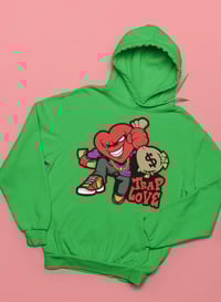 Image 2 of Green XL Trap Love Unisex Hoodie