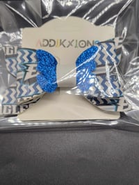 Image 7 of Footbal fan Hairbow hair accesory for football lovers Eagles Hair Clip