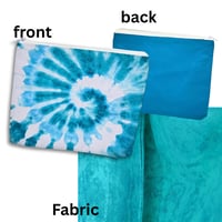 Image 7 of Handcrafted Faux Leather Tye Dye Makeup Bags Cosmetic Bags handbags