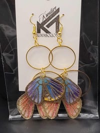 Image 8 of Addikxions Vivid Butterfly  Wing Earrings for women & teens