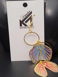 Image 9 of Addikxions Vivid Butterfly  Wing Earrings for women & teens