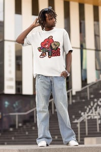 Image 3 of White Trap Love Cotton Unisex T-shirt