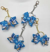 Image 1 of Gold & Silver Stitch Buddie Bow Charms (Purse not included)