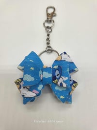 Image 3 of Gold & Silver Stitch Buddie Bow Charms (Purse not included)