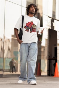 Image 9 of White Trap Love Cotton Unisex T-shirt