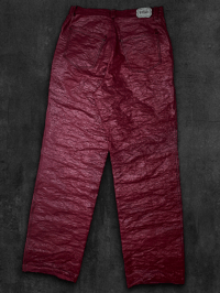 Image 2 of Pantalon rouge framboise 