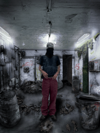 Image 3 of Pantalon rouge framboise 