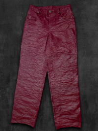 Image 1 of Pantalon rouge framboise 