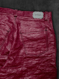 Image 4 of Pantalon rouge framboise 