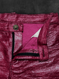 Image 5 of Pantalon rouge framboise 