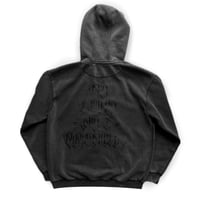 Image 2 of "AS LONG AS I BREATHE" - HOODED ZIP "ASPHALT"