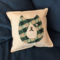 Image 2 of Trash Cat Throw Pillows 