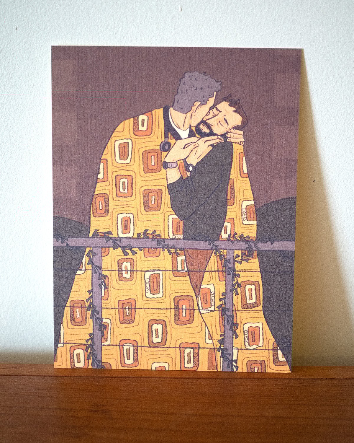 the pitt jack & robby kiss print