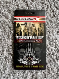 Image 2 of Static-X/Dope/Wednesday 13/Raven Black (Wisc. Death Trip 20th Anniv.) Tour V.I.P. Laminate