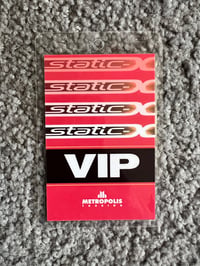 Static-X (Wisc. Death Trip 20th Anniv.) European Tour V.I.P. Laminate