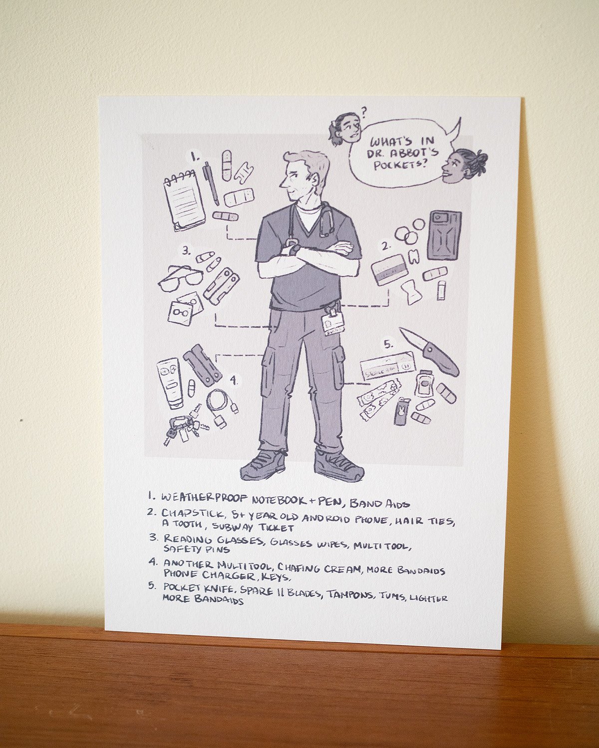 the pitt dr. abbot's pockets print