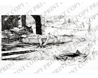 Image 2 of Ink Lake Art Print