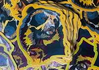 Image 1 of Sun Bear Vinyl Sticker 