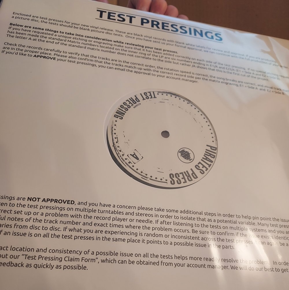 Image of Turtle Pals Vinyl Test Pressings