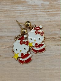 Image 7 of Christmas Hello Kitty earrings