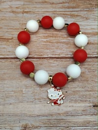 Image 3 of Hello Kitty Red N' White Charmed Bracelets
