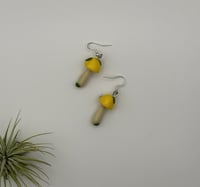 Image 1 of Glowing Moss Covered Mushroom Earrings