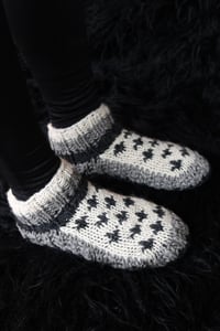 Image 2 of SHORT WOOL KNITWEAR SOCKS | LYS FLOWER
