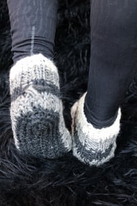 Image 3 of SHORT WOOL KNITWEAR SOCKS | LYS FLOWER