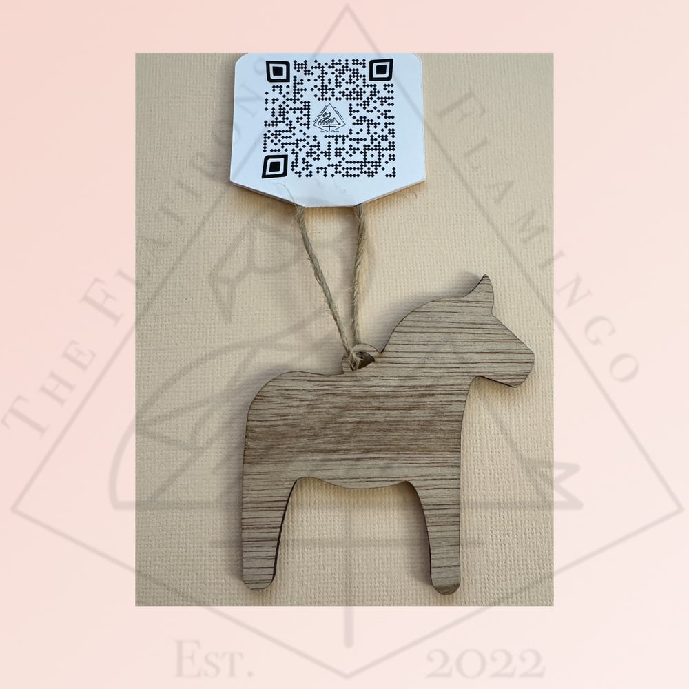 Image of Dala Horse Wood - Ornament