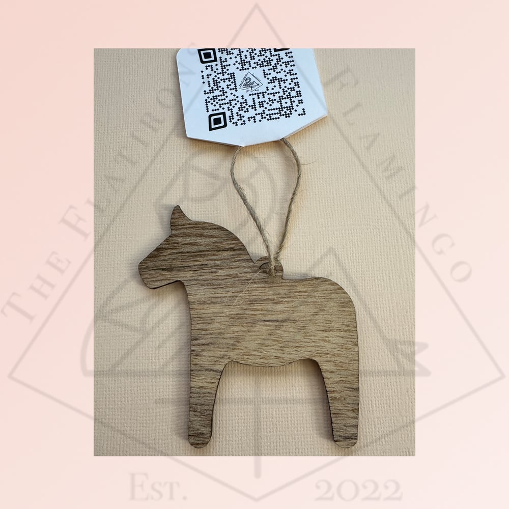 Image of Dala Horse Wood - Ornament