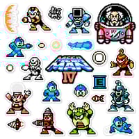 Image 1 of Mega Man IV Sticker/Magnet Sets (24 Pieces)