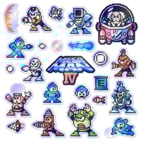 Image 3 of Mega Man IV Sticker/Magnet Sets (24 Pieces)