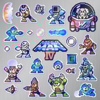 Image 4 of Mega Man IV Sticker/Magnet Sets (24 Pieces)