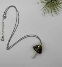 Image 4 of Tie Dye Mushroom Necklace