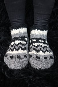 Image 3 of SHORT WOOL KNITWEAR SOCKS | ZIGZAG