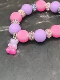 Image 3 of  Charmingly Bear-illiant Silicone Beaded Bracelets